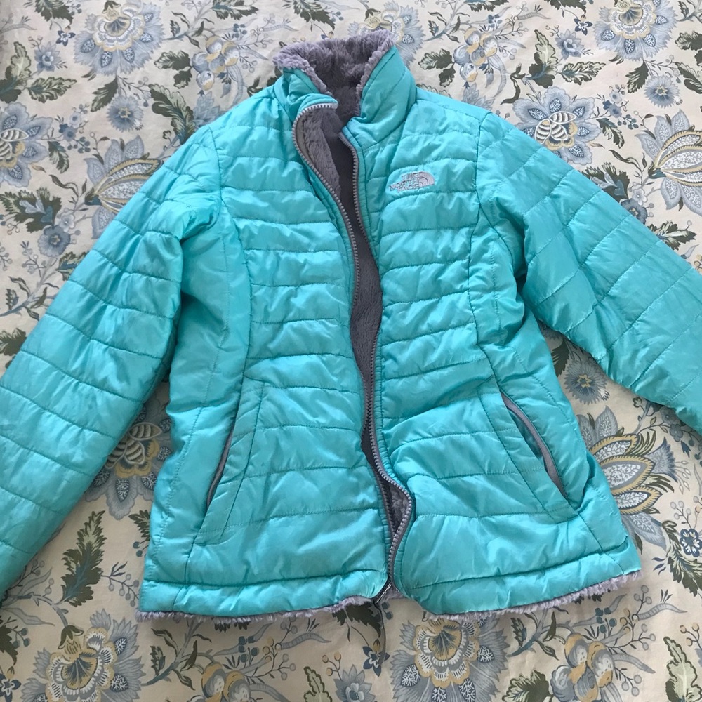 Girls North Face reversible jacket